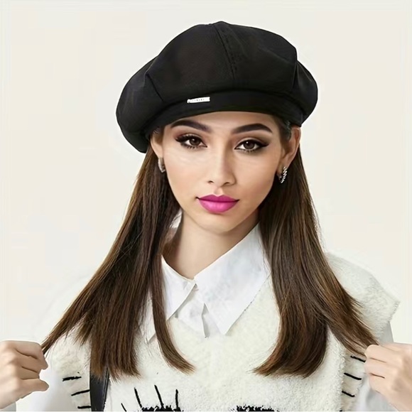 Passion Casual Fashion Retro Metal Label Beret - Picture 2 of 5